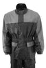 NexGen Ladies XS5031 Grey and Black Water Proof Rain Suit with Cinch Sides