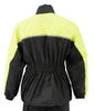 NexGen Ladies XS5031 Yellow and Black Hi-Viz Water Proof Rain Suit with Cinch Sides