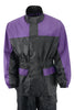 NexGen Ladies XS5031 Purple and Black Water Proof Rain Suit with Cinch Sides