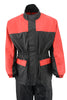 NexGen Ladies XS5031 Red and Black Water Proof Rain Suit with Cinch Sides