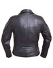 Ladies Traditional Braided Motorcycle Jacket - HighwayLeather