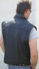 Denim Style Leather Vest - Motorcycle Levi style - HighwayLeather