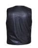 Men's Ultra Snap Front Motorcycle Vest with Plain Sides - HighwayLeather