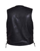 Men's Ultra Snap Front Motorcycle Vest with Side Laces - HighwayLeather