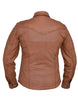 Ladies Premium Lightweight Leather Motorcycle Shirt - HighwayLeather