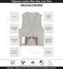 Straight bottom Gun pocket leather vest - HighwayLeather