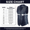 Dark Blue Knight Men Side Lace Leather Vest Club Color Gun # HL11614BORNLOSER - HighwayLeather