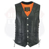 Highway Leather Basic Motorcycle Leather Vest - HighwayLeather