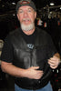 Pistol Pete leather motorcycle vest - Gun pocket leather vest - HighwayLeather