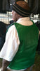 Green Bulletproof Style tactical street leather vest - Zippered - HighwayLeather