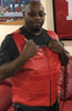 RED BULLET PROOF LEATHER VEST - HighwayLeather