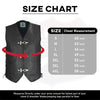 Highway Leather Heavy Metal Rocker Braid Waistcoat Motorcycle Vest SKU # HL11650 - HighwayLeather