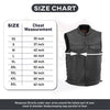SOA Men's Leather Vest Anarchy Motorcycle Biker Club Concealed Carry Side Lace - HighwayLeather
