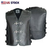 Heavy Metal Rocker Braid Waistcoat Motorcycle Vest SKU # HL11751 - HighwayLeather