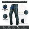 Basic Classic Style Leather Motorcycle Chap for Motorcycle Riding Plain Easy Fit - HighwayLeather