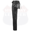 Tassel Chap Fringe Chaps Motorcycle Riding Bikers Chap Black #12800FRINGE - HighwayLeather