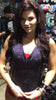 Purple reflective tribal eagle women vest - HighwayLeather