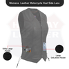 Women's Side-Lace Leather Vest - The Classic - HighwayLeather