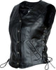 Lace side ladies conceal carry gun vest - Motorcycle - HighwayLeather