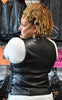 Women's Eyelet Leather Vest - Longer Length - HighwayLeather