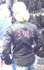 Hot pink butterfly leather jacket - Reflective - HighwayLeather