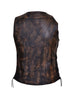 Ladies Nevada Brown Traditional Ultra Motorcycle Vest - HighwayLeather