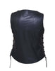 Ladies Premium Lightweight Leather Motorcycle Vest - HighwayLeather
