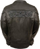 Women's Crossover Scooter Jacket w/ Reflective Skulls - HighwayLeather