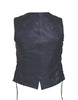 Ladies Ultra Leather Braided Motorcycle Vest - HighwayLeather
