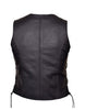 Ladies Premium Leather Motorcycle Zippered Vest - HighwayLeather