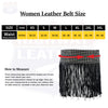 Women Leather Tassel Bling Hip Belt for Vintage Western Design Black Waist Belt - HighwayLeather