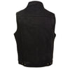 Men's Snap Front Denim Vest w/ Shirt Collar - HighwayLeather