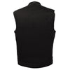 Men's Snap Front Denim Club Vest w/ Gun Pocket - HighwayLeather