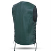 Hunter Green Women motorcycle Leather Vest Biker Club Conceale Carry #14501Green - HighwayLeather