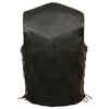 Men's Classic Side Lace Biker Vest - HighwayLeather