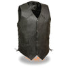 Men's Classic Side Lace Biker Vest - HighwayLeather