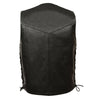 Men's Side Lace Biker Vest w/ Gun Pocket - HighwayLeather