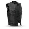 BLACK PAISLEY SOA Men's Leather Vest Anarchy Motorcycle Biker Club Concealed Carry Outlaws - HighwayLeather