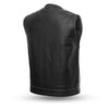 BLACK PAISLEY SOA Men's Leather Vest Anarchy Motorcycle Biker Club Concealed Carry Outlaws - HighwayLeather