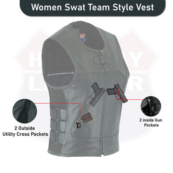 HL14200 SWAT Bulletproof Style Vest for Women– HighwayLeather