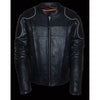 Men's Side Stretch Vented Scooter Jacket - HighwayLeather