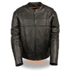 Men's Side Stretch Vented Scooter Jacket - HighwayLeather