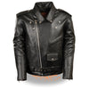 Youth Sized Traditional Style Police Biker Jacket - HighwayLeather