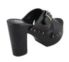 Women Cross Strap Open Toe Clog - HighwayLeather