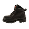 Men's 6 Inch Side Zipper Plain Toe Boot - HighwayLeather