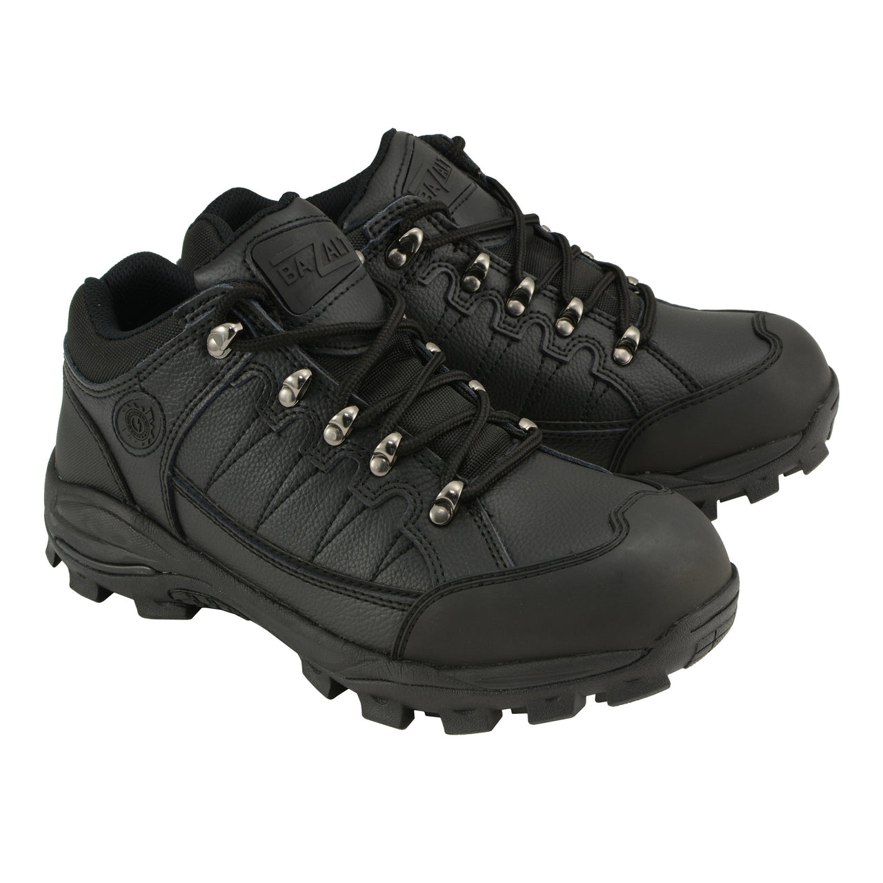 BAZALT-MBM9127ST-BAZALT-Men's Black Water & Frost Proof Leather Shoe w/ Composite Toe-BLK-7 - HighwayLeather