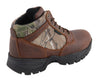 Men's Waterproof Brown Work Boot w/ Mossy Oak® Print - HighwayLeather