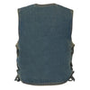 Kids Basic Denim Side Lace Four Snap Vest - HighwayLeather