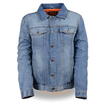 Men's Classic Denim Jean Pocket Jacket w/ Gun Pockets - HighwayLeather