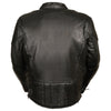 Men's Side Lace Vented Scooter Jacket - HighwayLeather